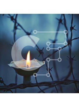 Intra Συλλεκτικό Ξύλινο Παζλ Plywood  4mm - Κερί σε συρματόπλεγμα με σκούρο φόντο Σε Ξύλινο Κουτί - Διαστάσεις Puzzle: 10x10 cm – 25 κομμάτια