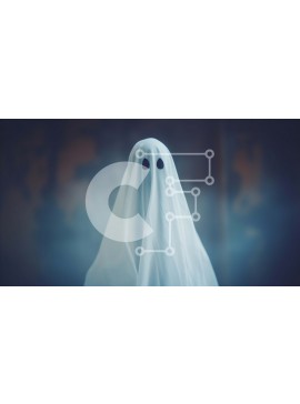 Intra Συλλεκτικό Ξύλινο Παζλ Plywood  4mm - Λευκή στολή φάντασμα για αποκριάτικες ή εορταστικές γιορτές Σε Ξύλινο Κουτί - Διαστάσεις Puzzle: 10x10 cm – 25 κομμάτια