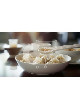 Σετ των 2 Intra Συλλεκτικό Ξύλινο Παζλ Plywood  4mm - Νόστιμα ζυμαρικά σε λευκό μπολ Σε Ξύλινο Κουτί - Διαστάσεις: 10x10 cm – 25 κομμάτια