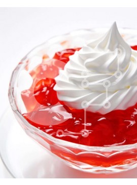 Σετ των 2 Intra Συλλεκτικό Ξύλινο Παζλ Plywood  4mm - Επιδόρπιο κόκκινο ζελέ με σαντιγί και φρέσκες φράουλες Σε Ξύλινο Κουτί - Διαστάσεις: 10x10 cm – 25 κομμάτια