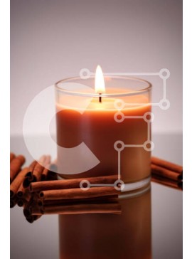 Intra Συλλεκτικό Ξύλινο Παζλ Plywood  4mm - Κερί με ξυλάκια κανέλας Σε Ξύλινο Κουτί - Διαστάσεις Puzzle: 10x10 cm – 25 κομμάτια