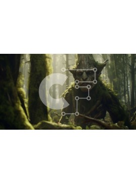 Intra Συλλεκτικό Ξύλινο Παζλ Plywood  4mm - Μυστηριώδης και επικίνδυνη σκηνή ενός καλικάντζαρου σε ένα δάσος Σε Ξύλινο Κουτί - Διαστάσεις Puzzle: 10x10 cm – 25 κομμάτια