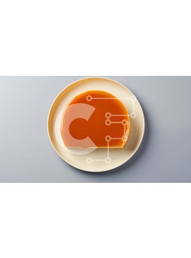 Σετ των 2 Intra Συλλεκτικό Ξύλινο Παζλ Plywood  4mm - Νόστιμο κομμάτι κέικ με σάλτσα καραμέλας Σε Ξύλινο Κουτί - Διαστάσεις: 10x10 cm – 25 κομμάτια