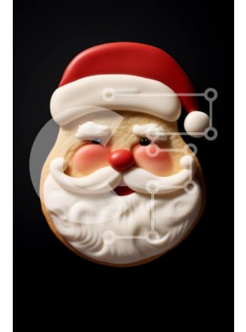 Intra Συλλεκτικό Ξύλινο Παζλ Plywood  4mm - Μπισκότο Άγιου Βασίλη για χριστουγεννιάτικες ή εορταστικές γιορτές Σε Ξύλινο Κουτί - Διαστάσεις Puzzle: 10x10 cm – 25 κομμάτια