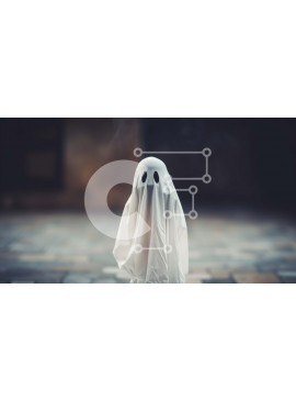 Intra Συλλεκτικό Ξύλινο Παζλ Plywood  4mm - Spirit of Halloween - Ghost on an Empty Street Σε Ξύλινο Κουτί - Διαστάσεις Puzzle: 10x10 cm – 25 κομμάτια