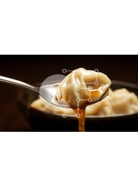 Σετ των 2 Intra Συλλεκτικό Ξύλινο Παζλ Plywood  4mm - Γλυκό σιρόπι με κουτάλι σε ζυμαρικά Σε Ξύλινο Κουτί - Διαστάσεις: 10x10 cm – 25 κομμάτια