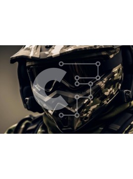 Intra Συλλεκτικό Ξύλινο Παζλ Plywood  4mm - Άτομο με στρατιωτικό εξοπλισμό Σε Ξύλινο Κουτί - Διαστάσεις Puzzle: 10x10 cm – 25 κομμάτια