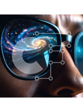 Intra Συλλεκτικό Ξύλινο Παζλ Plywood  4mm - Διαφήμιση Γυαλιών Γαλαξίας Milky Way Σε Ξύλινο Κουτί - Διαστάσεις Puzzle: 10x10 cm – 25 κομμάτια