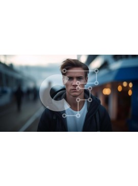 Intra Συλλεκτικό Ξύλινο Παζλ Plywood  4mm - Lost or Confused: Young Man on the Street Σε Ξύλινο Κουτί - Διαστάσεις Puzzle: 10x10 cm – 25 κομμάτια