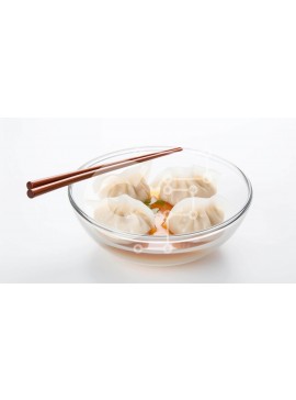 Σετ των 2 Intra Συλλεκτικό Ξύλινο Παζλ Plywood  4mm - Νόστιμα ζυμαρικά σε γυάλινο μπολ με ξυλάκια Σε Ξύλινο Κουτί - Διαστάσεις: 10x10 cm – 25 κομμάτια