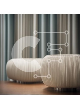 Intra Συλλεκτικό Ξύλινο Παζλ Plywood  4mm - Λευκά βάζα σε ξύλινο τραπέζι Σε Ξύλινο Κουτί - Διαστάσεις Puzzle: 10x10 cm – 25 κομμάτια