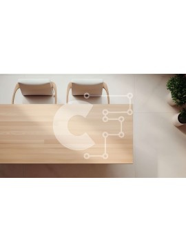 Intra Συλλεκτικό Ξύλινο Παζλ Plywood  4mm - Ξύλινο τραπέζι με λευκές καρέκλες σε μινιμαλιστικό εσωτερικό Σε Ξύλινο Κουτί - Διαστάσεις Puzzle: 10x10 cm – 25 κομμάτια