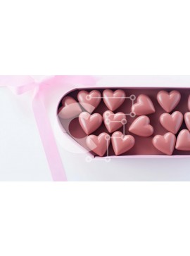 Intra Συλλεκτικό Ξύλινο Παζλ Plywood  4mm - Κουτί σοκολάτας σε σχήμα καρδιάς Σε Ξύλινο Κουτί - Διαστάσεις Puzzle: 10x10 cm – 25 κομμάτια
