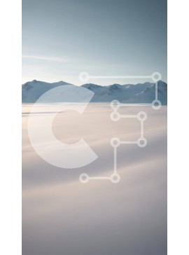 Σετ των 2 Intra Συλλεκτικό Ξύλινο Παζλ Plywood  4mm - Χιονισμένο τοπίο με βουνά και σκιέρ Σε Ξύλινο Κουτί - Διαστάσεις: 10x10 cm – 25 κομμάτια