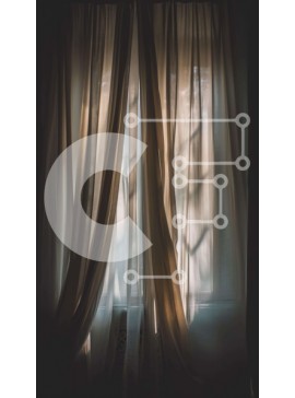 Intra Συλλεκτικό Ξύλινο Παζλ Plywood  4mm - Άνετο εσωτερικό με το φως του ήλιου μέσα από τις κουρτίνες Σε Ξύλινο Κουτί - Διαστάσεις Puzzle: 10x10 cm – 25 κομμάτια