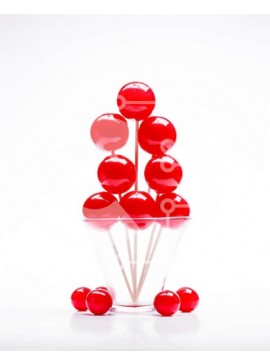 Σετ των 2 Intra Συλλεκτικό Ξύλινο Παζλ Plywood  4mm - Κόκκινα γλειφιτζούρια σε γυάλινο βάζο με Gummi Bears Σε Ξύλινο Κουτί - Διαστάσεις: 10x10 cm – 25 κομμάτια