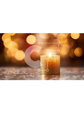 Intra Συλλεκτικό Ξύλινο Παζλ Plywood  4mm - Κομψή διακόσμηση τραπεζιού με αναμμένο κερί Σε Ξύλινο Κουτί - Διαστάσεις Puzzle: 10x10 cm – 25 κομμάτια