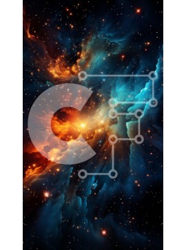 Intra Συλλεκτικό Ξύλινο Παζλ Plywood  4mm - Εκπληκτική εικόνα ενός νεφελώματος - γενέτειρα αστεριών και πλανητών Σε Ξύλινο Κουτί - Διαστάσεις Puzzle: 10x10 cm – 25 κομμάτια