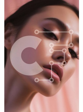 Intra Συλλεκτικό Ξύλινο Παζλ Plywood  4mm - Σοβαρή γυναίκα με μακριά μαύρα μαλλιά και καστανά μάτια Σε Ξύλινο Κουτί - Διαστάσεις Puzzle: 10x10 cm – 25 κομμάτια