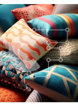 Intra Συλλεκτικό Ξύλινο Παζλ Plywood  4mm - Ζωντανά και κομψά μαξιλάρια σε διάφορα μοτίβα και σχέδια Σε Ξύλινο Κουτί - Διαστάσεις Puzzle: 10x10 cm – 25 κομμάτια