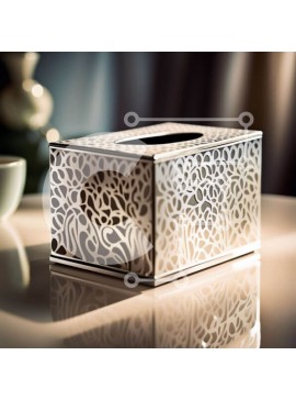 Intra Συλλεκτικό Ξύλινο Παζλ Plywood  4mm - Όμορφο διακοσμητικό χαρτομάντηλο στο τραπέζι με φλιτζάνι καφέ Σε Ξύλινο Κουτί - Διαστάσεις Puzzle: 10x10 cm – 25 κομμάτια