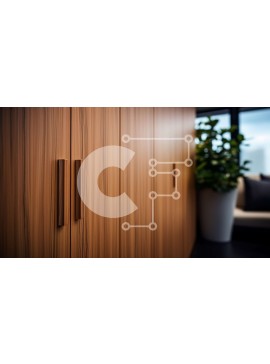 Intra Συλλεκτικό Ξύλινο Παζλ Plywood  4mm - Ξύλινο ντουλάπι με πόρτες σε δωμάτιο με φυσικό φως Σε Ξύλινο Κουτί - Διαστάσεις Puzzle: 10x10 cm – 25 κομμάτια