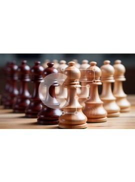 Intra Συλλεκτικό Ξύλινο Παζλ Plywood  4mm - Ξύλινη σκακιέρα με σκάκι Σε Ξύλινο Κουτί - Διαστάσεις Puzzle: 10x10 cm – 25 κομμάτια