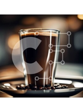 Σετ των 2 Intra Συλλεκτικό Ξύλινο Παζλ Plywood  4mm - Κοντινή λήψη ενός σκούρου καφέ εσπρέσο με ατμό Σε Ξύλινο Κουτί - Διαστάσεις: 10x10 cm – 25 κομμάτια