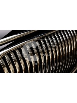 Intra Συλλεκτικό Ξύλινο Παζλ Plywood  4mm - Κομψή εικόνα ενός μαύρου αυτοκινήτου με κομψή σχεδίαση και τόνους χρωμίου Σε Ξύλινο Κουτί - Διαστάσεις Puzzle: 10x10 cm – 25 κομμάτια