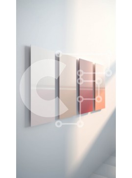 Intra Συλλεκτικό Ξύλινο Παζλ Plywood  4mm - Μινιμαλιστική διακόσμηση τοίχου με ροζ ορθογώνια Σε Ξύλινο Κουτί - Διαστάσεις Puzzle: 10x10 cm – 25 κομμάτια