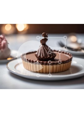 Σετ των 2 Intra Συλλεκτικό Ξύλινο Παζλ Plywood  4mm - Επιδόρπιο με ειδώλιο με επικάλυψη σοκολάτας Σε Ξύλινο Κουτί - Διαστάσεις: 10x10 cm – 25 κομμάτια