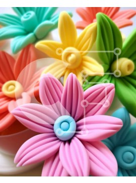 Intra Συλλεκτικό Ξύλινο Παζλ Plywood  4mm - Πολύχρωμη ανθοσύνθεση Σε Ξύλινο Κουτί - Διαστάσεις: 10x10 cm – 25 κομμάτια