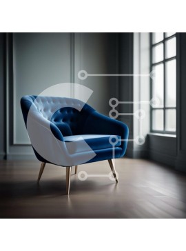 Intra Συλλεκτικό Ξύλινο Παζλ Plywood  4mm - Άνετη πολυθρόνα σε δωμάτιο με χαμηλό φωτισμό με παράθυρο Σε Ξύλινο Κουτί - Διαστάσεις Puzzle: 10x10 cm – 25 κομμάτια