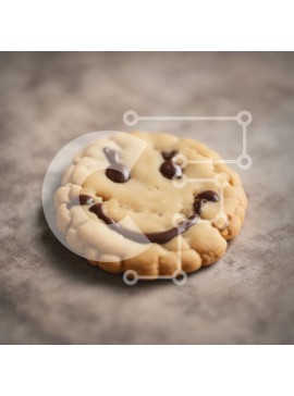 Σετ των 2 Intra Συλλεκτικό Ξύλινο Παζλ Plywood  4mm - Λαχταριστό μπισκότο Smiley με παγωμένο σοκολάτα Σε Ξύλινο Κουτί - Διαστάσεις: 10x10 cm – 25 κομμάτια