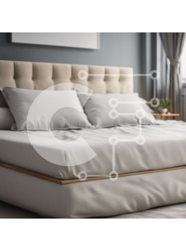 Intra Συλλεκτικό Ξύλινο Παζλ Plywood  4mm - Υπνοδωμάτιο με μεγάλο κρεβάτι και λευκό κεφαλάρι Σε Ξύλινο Κουτί - Διαστάσεις Puzzle: 10x10 cm – 25 κομμάτια