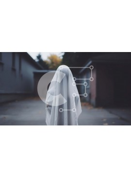 Intra Συλλεκτικό Ξύλινο Παζλ Plywood  4mm - Ghostly Figure σε ένα στενό Σε Ξύλινο Κουτί - Διαστάσεις Puzzle: 10x10 cm – 25 κομμάτια