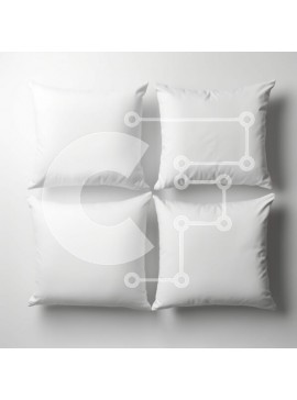 Intra Συλλεκτικό Ξύλινο Παζλ Plywood  4mm - Λευκά μαξιλάρια σε άσπρο φόντο Σε Ξύλινο Κουτί - Διαστάσεις Puzzle: 10x10 cm – 25 κομμάτια