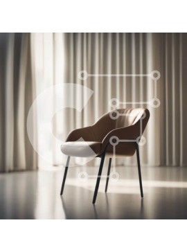 Intra Συλλεκτικό Ξύλινο Παζλ Plywood  4mm - Δερμάτινη καρέκλα σε δωμάτιο με παράθυρο Σε Ξύλινο Κουτί - Διαστάσεις Puzzle: 10x10 cm – 25 κομμάτια