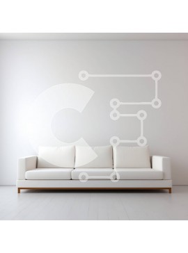 Intra Συλλεκτικό Ξύλινο Παζλ Plywood  4mm - Λευκός καναπές σε κενό δωμάτιο με λευκούς τοίχους και πάτωμα Σε Ξύλινο Κουτί - Διαστάσεις Puzzle: 10x10 cm – 25 κομμάτια