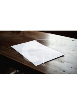 Σετ των 2 Intra Συλλεκτικό Ξύλινο Παζλ Plywood  4mm - Κενή Λευκή Βίβλος σε ξύλινο τραπέζι με φλιτζάνια και μπουκάλι νερό Σε Ξύλινο Κουτί - Διαστάσεις: 10x10 cm – 25 κομμάτια