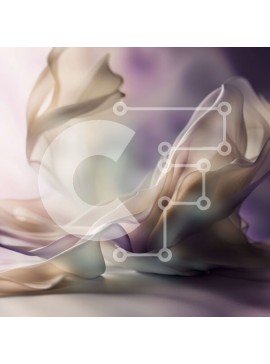 Σετ των 2 Intra Συλλεκτικό Ξύλινο Παζλ Plywood  4mm - Όμορφο κοντινό πορτρέτο μιας γυναίκας με σγουρά καστανά μαλλιά και μωβ μαντήλι Σε Ξύλινο Κουτί - Διαστάσεις: 10x10 cm – 25 κομμάτια