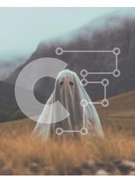 Intra Συλλεκτικό Ξύλινο Παζλ Plywood  4mm - Ghostly Παρουσία σε ένα φυσικό περιβάλλον Σε Ξύλινο Κουτί - Διαστάσεις: 10x10 cm – 25 κομμάτια