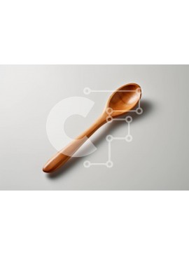 Σετ των 2 Intra Συλλεκτικό Ξύλινο Παζλ Plywood  4mm - Απλό και κομψό ξύλινο κουτάλι σε λευκή επιφάνεια Σε Ξύλινο Κουτί - Διαστάσεις: 10x10 cm – 25 κομμάτια