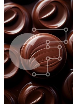 Σετ των 2 Intra Συλλεκτικό Ξύλινο Παζλ Plywood  4mm - Κοντινό πλάνο ανάμεικτες μπάρες σοκολάτας Σε Ξύλινο Κουτί - Διαστάσεις: 10x10 cm – 25 κομμάτια