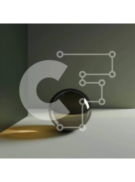 Intra Συλλεκτικό Ξύλινο Παζλ Plywood  4mm - Μαύρη γυάλινη μπάλα στο κενό δωμάτιο Σε Ξύλινο Κουτί - Διαστάσεις Puzzle: 10x10 cm – 25 κομμάτια