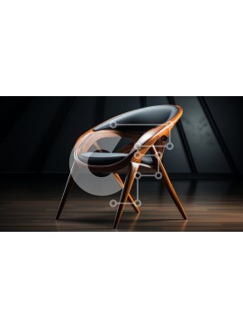 Intra Συλλεκτικό Ξύλινο Παζλ Plywood  4mm - Κομψό μοντέρνο σχέδιο καρέκλας Σε Ξύλινο Κουτί - Διαστάσεις Puzzle: 10x10 cm – 25 κομμάτια