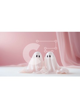 Intra Συλλεκτικό Ξύλινο Παζλ Plywood  4mm - Φανταστικές φιγούρες με λευκά κοστούμια σε ροζ φόντο Σε Ξύλινο Κουτί - Διαστάσεις Puzzle: 10x10 cm – 25 κομμάτια