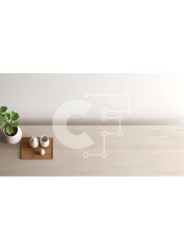 Intra Συλλεκτικό Ξύλινο Παζλ Plywood  4mm - Λευκό βάζο με φυτό σε ξύλινο τραπέζι Σε Ξύλινο Κουτί - Διαστάσεις Puzzle: 10x10 cm – 25 κομμάτια