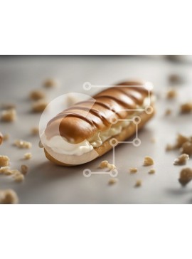 Σετ των 2 Intra Συλλεκτικό Ξύλινο Παζλ Plywood  4mm - Σάντουιτς Hot Dog με τυρί κρέμα και ξηρούς καρπούς Σε Ξύλινο Κουτί - Διαστάσεις: 10x10 cm – 25 κομμάτια