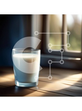 Σετ των 2 Intra Συλλεκτικό Ξύλινο Παζλ Plywood  4mm - Δροσιστικό ποτήρι γάλα σε ένα ηλιόλουστο ξύλινο τραπέζι Σε Ξύλινο Κουτί - Διαστάσεις: 10x10 cm – 25 κομμάτια